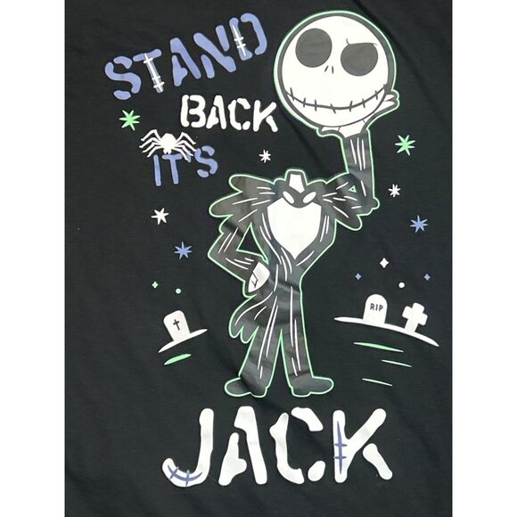 (5 for $25)Nightmare Before Christmas Unisex "Stand Back Jack" T-Shirt‎ in Black - Picture 3 of 3